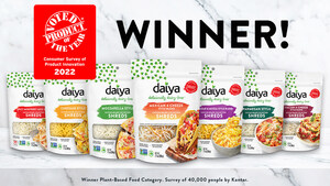 Daiya Plant-Based Cheeze Shreds Voted "2022 Product of the Year"