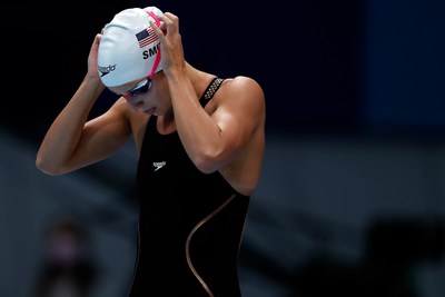 Regan Smith swimming at the Tokyo Olympics