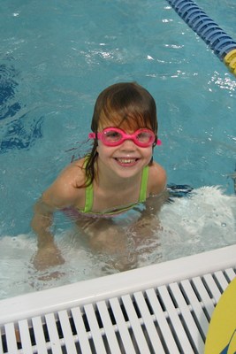 Regan Smith, pictured here as a young girl, swam at FOSS in the Minneapolis/St Paul, Minnesota area from ages 5 to 7.