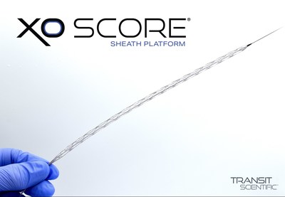 Transit Scientific's XO Score inflated with a standard off-the-shelf PTA balloon (PRNewsfoto/Transit Scientific)