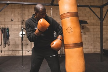George Foreman III is partnering with GoodLife Fitness to launch Kraft Boxing in Canada.  Craft boxing is based on the fundamentals of authentic boxing.  www.craftboxing.com (CNW Group/GoodLife Fitness)