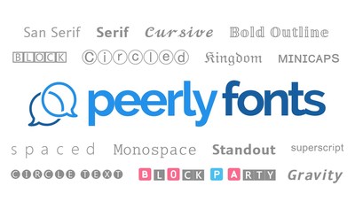 Choose from dozens of fonts and amplify your message with Peerly's Rich Font Text Messaging.