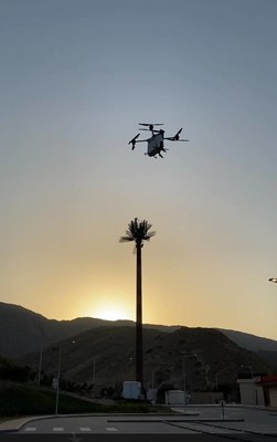 Drone delivery in Oman (PRNewsfoto/UVL Robotics)