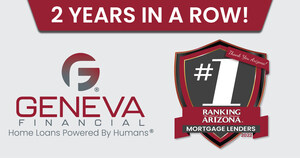 Geneva Financial Named #1 Best Mortgage Lender by Ranking Arizona for Second Consecutive Year
