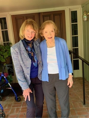 Mary Wilson (left) and Rosalynn Carter