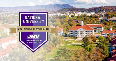 JMU has received a Carnegie Classification of R2 Doctoral University with high research activity through the Carnegie Commission.