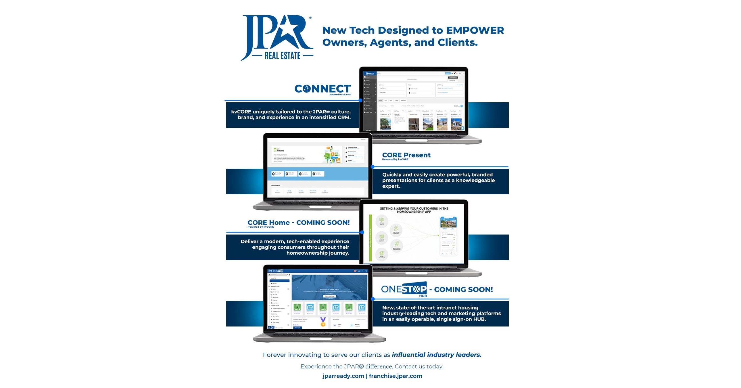JPAR® - REAL ESTATE LAUNCHES NEW TECHNOLOGY PLATFORM POWERED BY KVCORE JPAR® - REAL ESTATE LAUNCHES NEW TECHNOLOGY PLATFORM POWERED BY KVCORE
