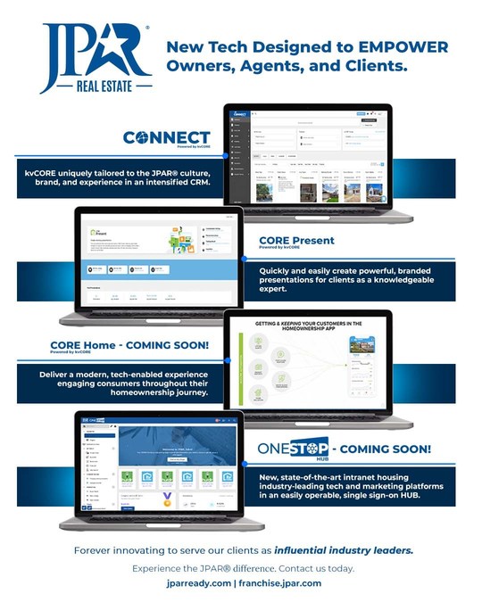 JPAR® - REAL ESTATE LAUNCHES NEW TECHNOLOGY PLATFORM POWERED BY KVCORE - Vimarsana News
