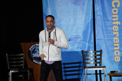 San Francisco 49ers President Paraag Marathe sharing his hard earned wisdom with Sports Management Worldwide Sports Career Conference attendees