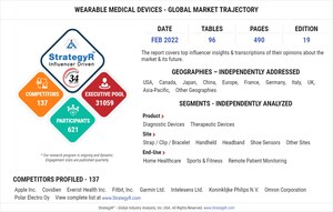New Study from StrategyR Highlights a $38.9 Billion Global Market for Wearable Medical Devices by 2026