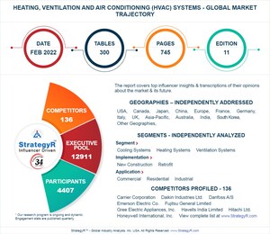 New Study from StrategyR Highlights a $252.7 Billion Global Market for Heating, Ventilation and Air Conditioning (HVAC) Systems by 2026