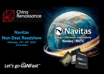 Navitas Semiconductor (Nasdaq: NVTS), the industry-leader in GaN power integrated circuits, has announced a non-deal roadshow in collaboration with China Renaissance Securities, taking place on February 23rd, 24th (China time).
