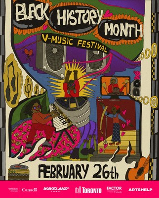 Black History Month Virtual Music Festival 2022, hosted by Waveland. (CNW Group/Waveland)