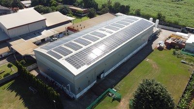 A new photovoltaic system that now generates renewable power at Neo Magnequench's Korat facility. The facility’s solar power generation helps to avoid the emissions of 78 tonnes of CO2 per year and is the equivalent of planting more than 2,300 trees annually in terms of carbon capture. (CNW Group/Neo Performance Materials, Inc.)