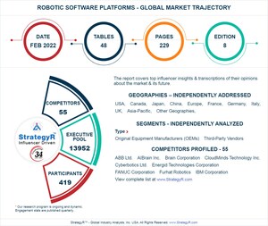 New Study from StrategyR Highlights a $11.3 Billion Global Market for Robotic Software Platforms by 2026
