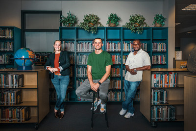 2021 OnPoint Prize for Excellence in Education Educator of the Year winners. From left to right: Addie Lyden, 9-12 Educator of the Year, Travis Rooke-Ley, 6-8 Educator of the Year and Lionel Clegg, K-5 Educator of the Year.