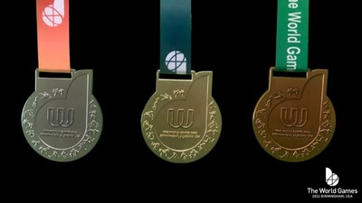 The World Games 2022, which will be held in Birmingham, Alabama July 7-17, revealed its gold, silver and bronze medals today.