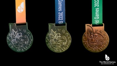 The World Games 2022, which will be held in Birmingham, Alabama from July 7-17, revealed its gold, silver and bronze medals today. 3,600 athletes from more than 100 countries will compete at the multi-sport competition.