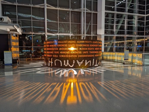The Humanity art installation at Toronto Pearson International Airport (CNW Group/Greater Toronto Airports Authority)