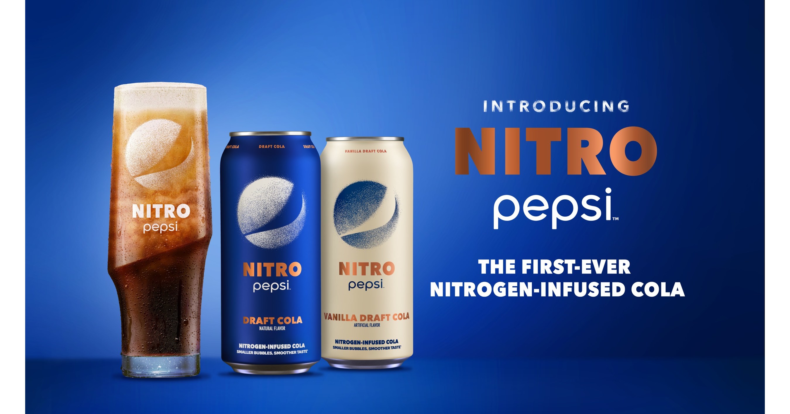 PEPSI® Launches NITRO PEPSI™, The First-Ever Nitrogen-Infused Cola…That's  Not a Traditional Soda