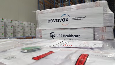 Novavax’ protein-based vaccine, Nuvaxovid™ COVID-19 Vaccine (recombinant, adjuvanted), preparing to depart Novavax’ Netherland’s warehouse for distribution to the European Union