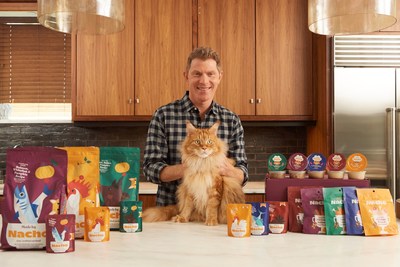 Developed by Chef Bobby Flay and his cat Nacho Flay, the brand offers flavorful, high-quality and nutritious food, exclusively for cats.