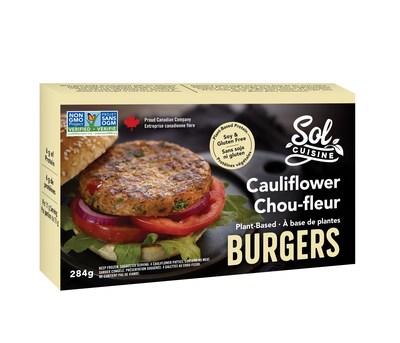 Sol Cuisine’s Cauliflower Burgers: Product of the Year™ in the Gluten-Free category (CNW Group/Sol Cuisine Ltd.)