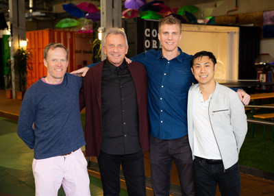 NFL LEGEND & HALL OF FAMER, JOE MONTANA, AND PARTNERS  ANNOUNCE LIQUID 2 VENTURES OVERSUBSCRIBED FUND III From left to right: Mike Miller, Joe Montana, Nate Montana, and Michael Ma.
