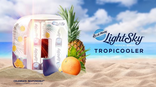 Blue Moon LightSky Tropical Wheat Tropicooler