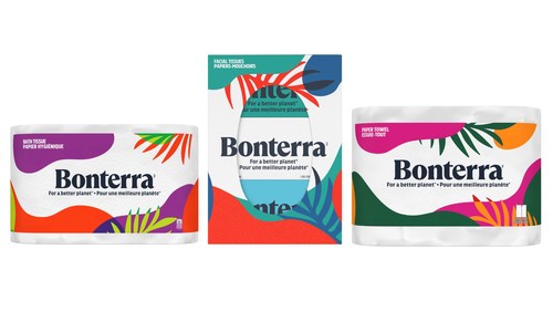 Bonterra™, an innovative and sustainably focused line of household paper products, officially launched today in Canada, giving consumers the opportunity to make a difference for a better planet. (CNW Group/Bonterra)