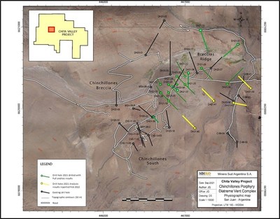 Chita Valley Project - Chinchillones Porphyry Diatreme Vent Complex (CNW Group/Minsud Resources Corp.)