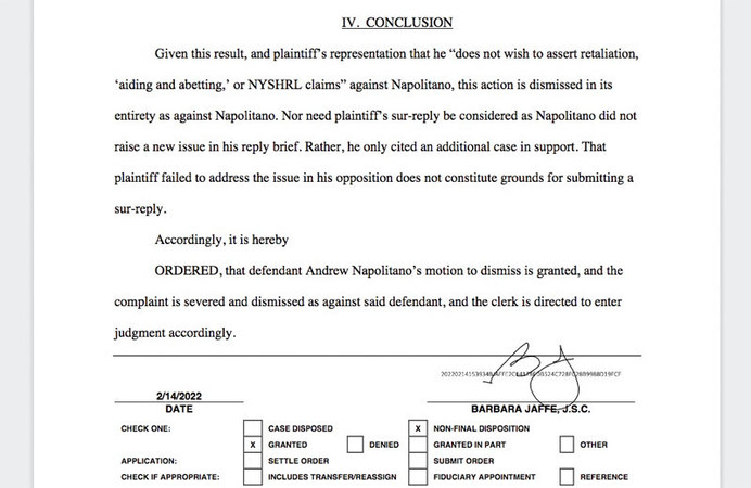 Complaint Against Judge Andrew Napolitano Dismissed: NewsBlaze - Vimarsana News