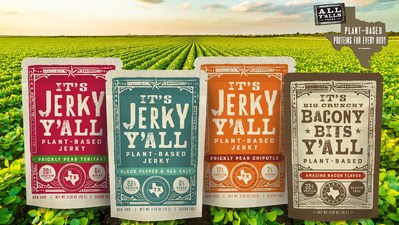 It’s Jerky Y’all available in 3 flavors as well as Bacony Bits are offered by All Y’alls Foods