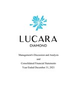 LUCARA PUBLISHES 2021 ANNUAL FILINGS (CNW Group/Lucara Diamond Corp.)