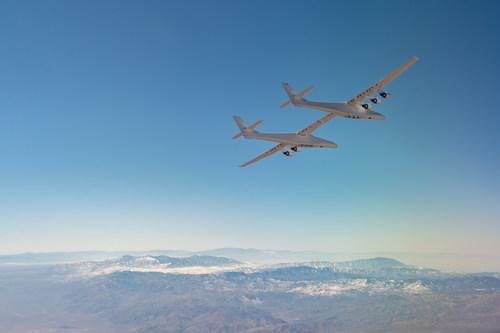Stratolaunch's Roc carrier aircraft completed its fourth flight test on Feb. 24, 2022. The primary mission objective was to fully retract and extend the aircraft's landing gear for the first time.
