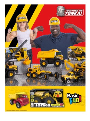 Basic Fun! Kicks Off Tonka’s 75th Anniversary Campaign, “Together, We Tonka” with Brand Spokesperson Shaquille O’Neal, Plus, Commemorative Products That Celebrate Tonka’s Iconic Past, Present and Future