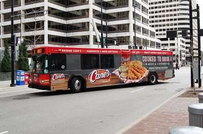 Raising Cane's Fully Wrapped campaign in Cincinnati is a finalist for the Biggest Impact Award