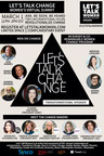 LET'S TALK CHANGE, MARCH 1: VIRTUAL WOMEN'S SUMMIT WITH JOSE ANDRES, ANDREW ZIMMERN, DANNY MEYER, CLAUDIA SAN PEDRO, MCKINSEY &amp; CO. REMARKABLE WOMEN PROGRAM &amp; CHANGE-MAKERS