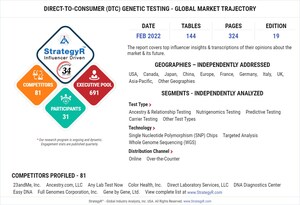 New Study from StrategyR Highlights a $1.9 Billion Global Market for Direct-to-Consumer (DTC) Genetic Testing by 2026