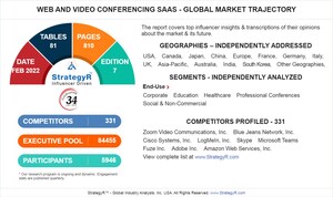 A $7 Billion Global Opportunity for Web and Video Conferencing SaaS by 2026 - New Research from StrategyR