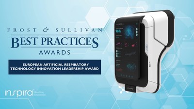 Inspira Technologies has been awarded the 2021 Europe Technology Innovation Leadership Award in the artificial respiratory market by Frost & Sullivan, a global research consulting firm with extensive experience in growth opportunities. (PRNewsfoto/Inspira Technologies)