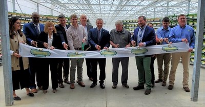 Bonnie Plants holds ribbon-cutting ceremony after multimillion-dollar expansion and upgrade of greenhouse and e-commerce operations in Union Springs, Alabama.