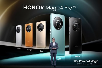 HONOR anuncia o lançamento global da nova série HONOR Magic4 no MWC 2022 (PRNewsfoto/HONOR)