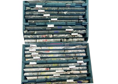 Figure 2 Core-Photo of the IM DD21-014-mineralized interval (CNW Group/Aya Gold & Silver Inc)