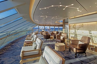 Familiar to guests who have sailed on Viking’s ocean voyages, The Explorer’s Lounge on board the Viking Octantis, pictured here, is located high on the ship with floor-to-ceiling windows, providing guests an ideal space to take in the magnificent scenery, share discoveries with fellow travelers or to enjoy a drink. For more information, visit www.viking.com.