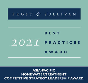 Amway Recognized by Frost &amp; Sullivan for Leading the Home Water Treatment Industry with Unrivalled Products and Services