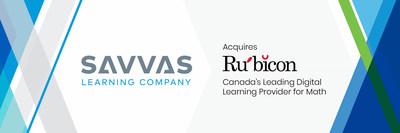 Savvas Learning Company a annonc son acquisition de Rubicon Publishing, Inc., le concepteur du programme de mathmatiques entirement numrique le plus utilis au Canada. (PRNewsfoto/Savvas Learning Company)