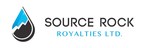 SOURCE ROCK ROYALTIES CLOSES UPSIZED INITIAL PUBLIC OFFERING FOR GROSS PROCEEDS OF $12.3 MILLION