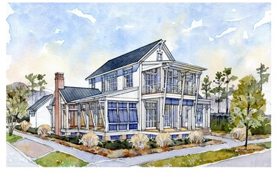 Southern Living 2022 Idea House Rendering by Muir Stewart