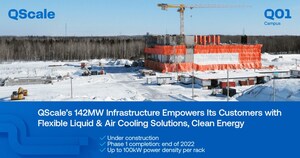 QScale's 142MW Infrastructure Empowers Its Customers with Flexible Liquid &amp; Air Cooling Solutions, Clean Energy